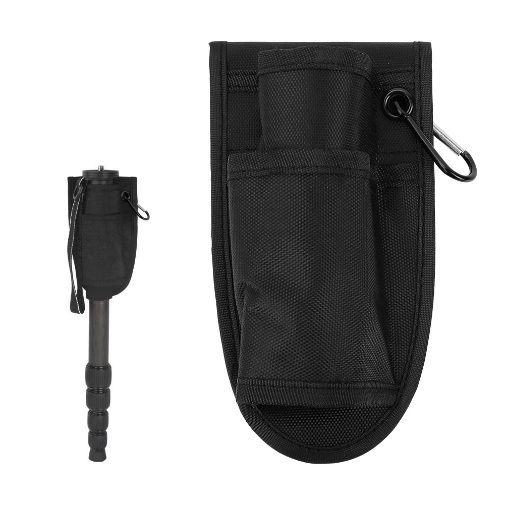 Portable Waterproof Waist Bag Pouch  Case Pack For Supporting DSLR Camera Monopod Tripod Monopod Waist Case