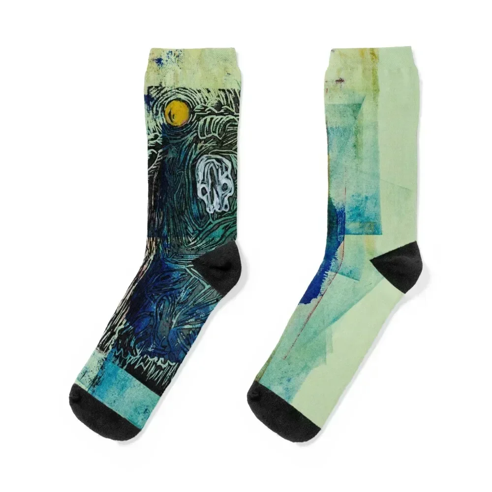 A glitch of feelings Socks FASHION funny sock snow Women Socks Men's