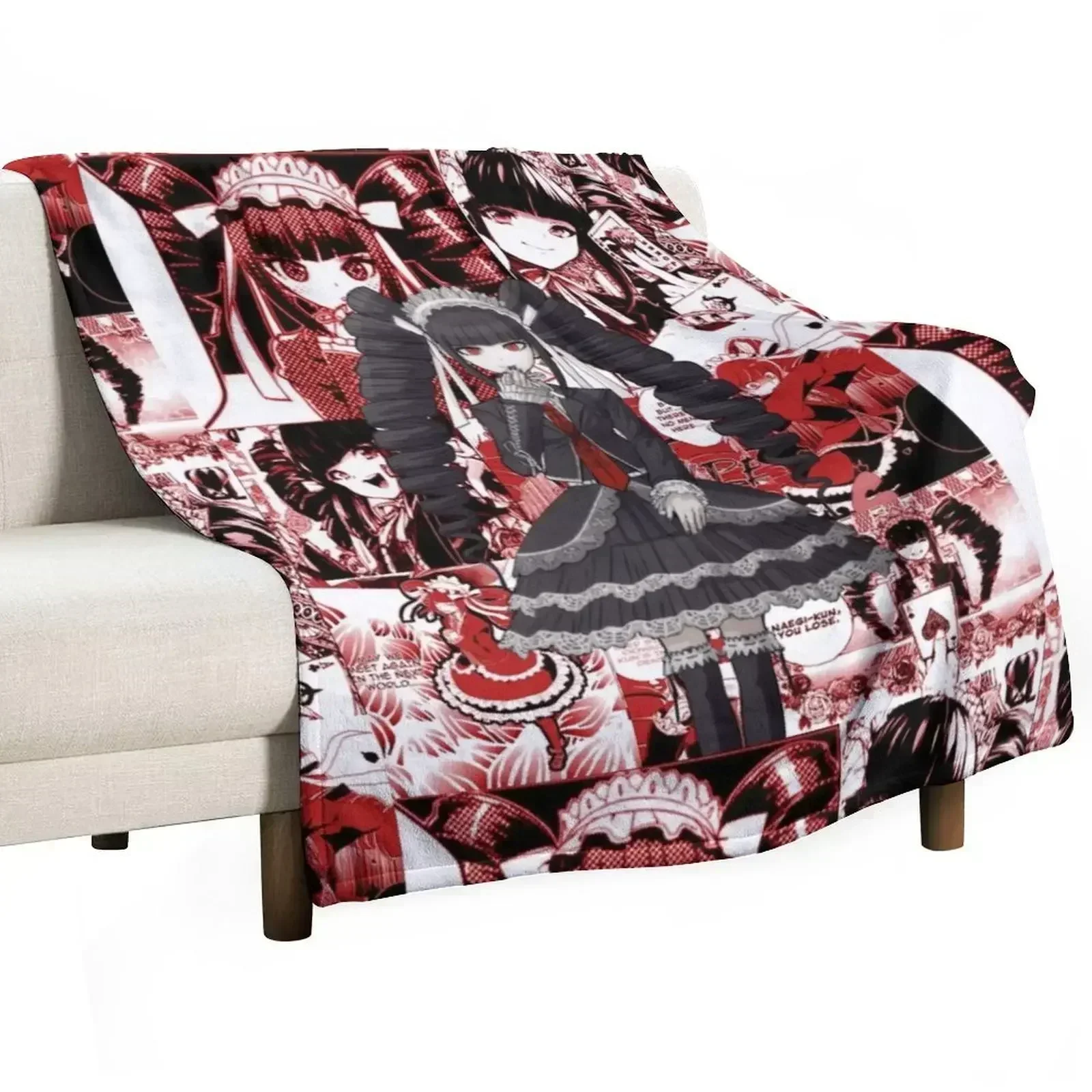 Celestia Ludenberg Manga Collage Throw Blanket Large Designers Blankets