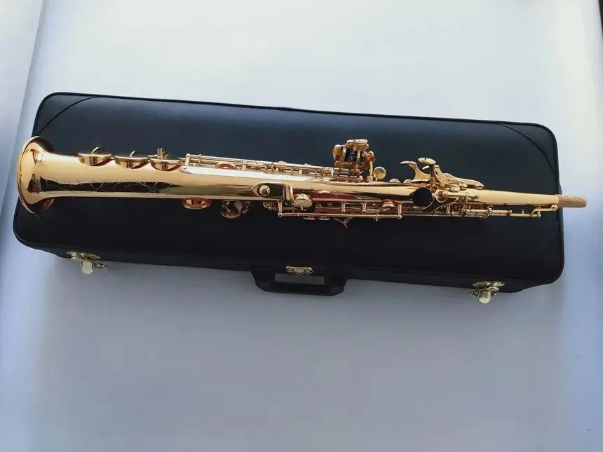 New arrival Straight Professional level Soprano Saxophone S-992 Bb Musical instrument Sax With case