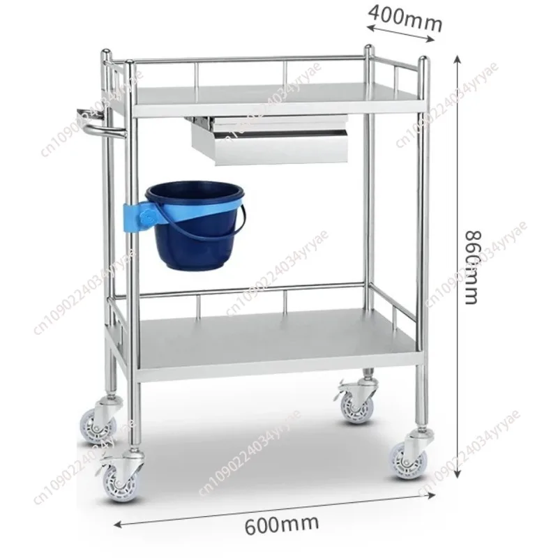 Stainless Utility Salon Trolley Medical Drawers Storage Tool Salon Trolley Tattoo Cart Carrito Auxiliar Salon Furniture