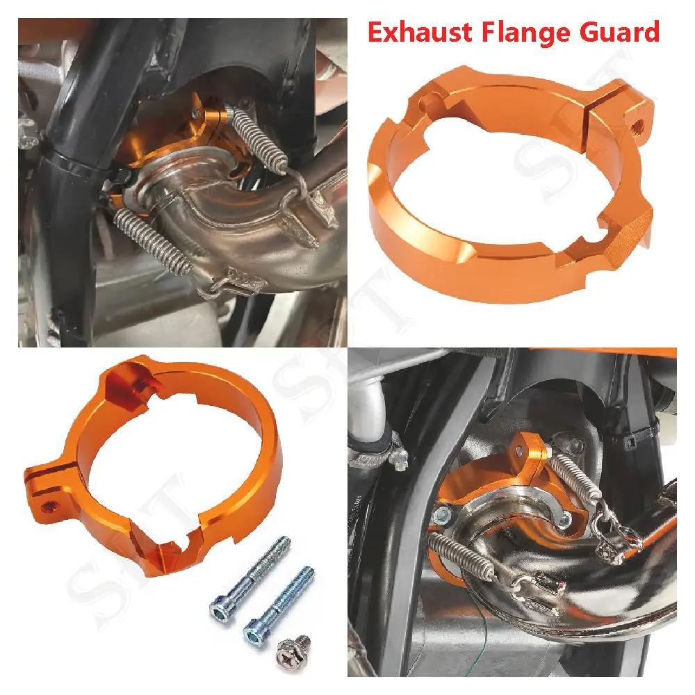 

Fit For 300 EXC XC SX XCW 250 XC-W TPI Six Days Motorcycle Accessories 2Stroke Exhaust Flange Guard Protective Hoop 2017-2022