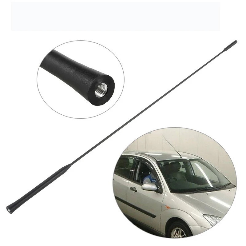 Amplification d'antenne de Signal Radio stéréo universel, 9 11 16 pouces, pour Dacia Sandero Stepway W163, tuyau d'antenne court pour motos