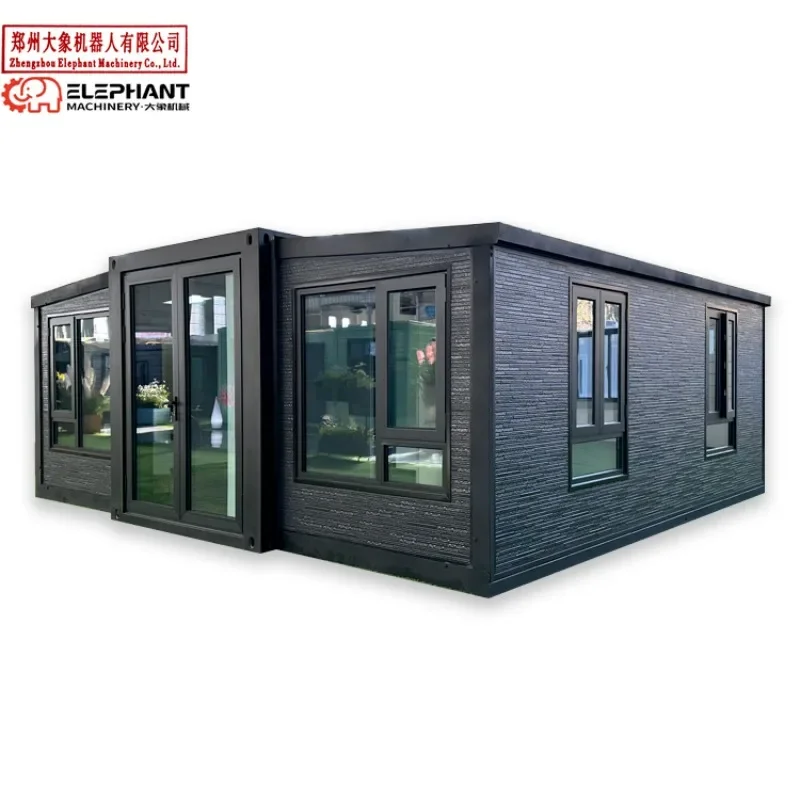 40ft Prefab Container House Expandable 20-40ft 3 Bedroom Steel Wooden Folding Home Plans Outdoor Hotel Flat Pack Office Hospital
