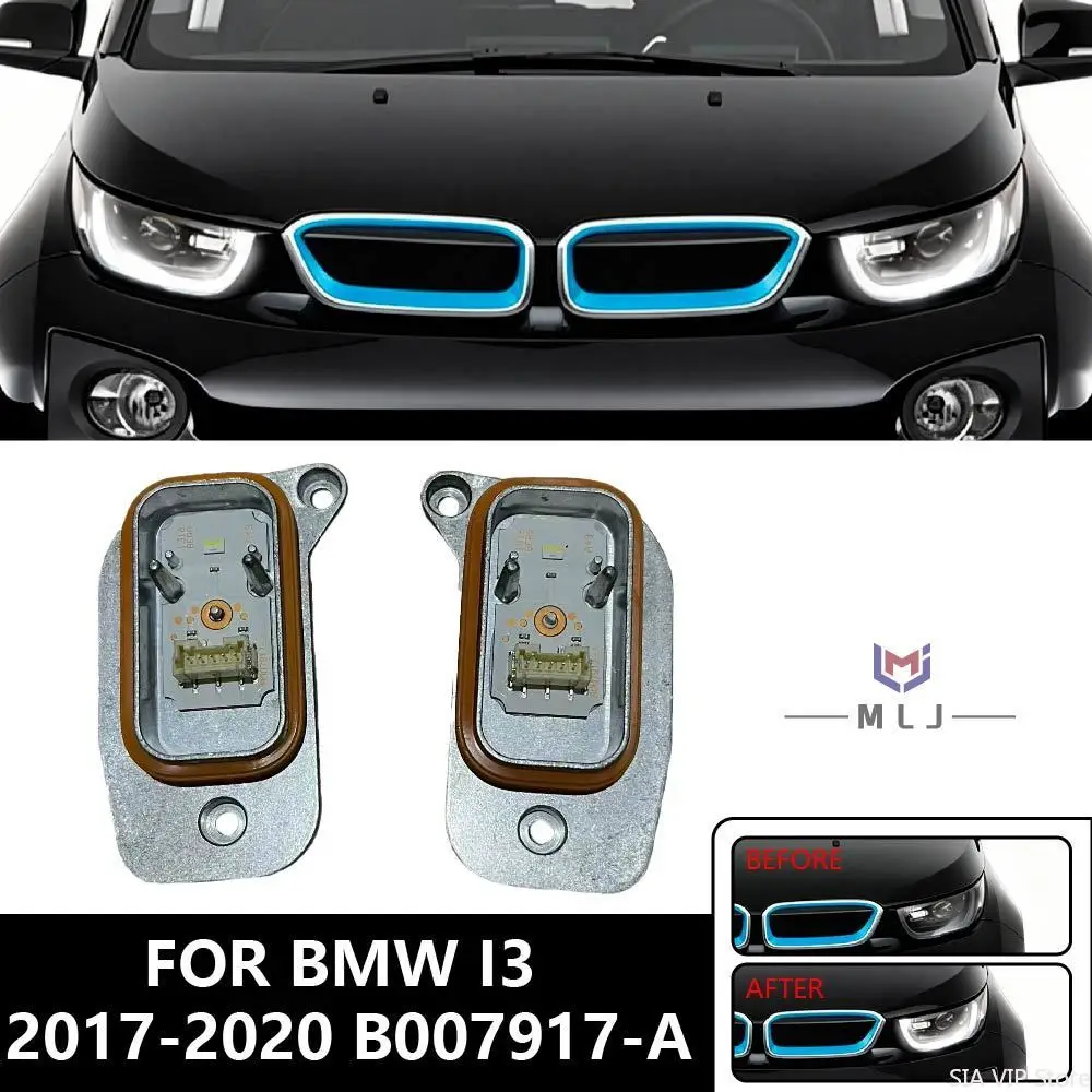 

Модуль управления белыми светодиодными ходовыми огнями (DRL) для BMW i3 2017-2020, OE B007917-A, модуль источника света Angel Eyes, модуль дневных ходовых огней.