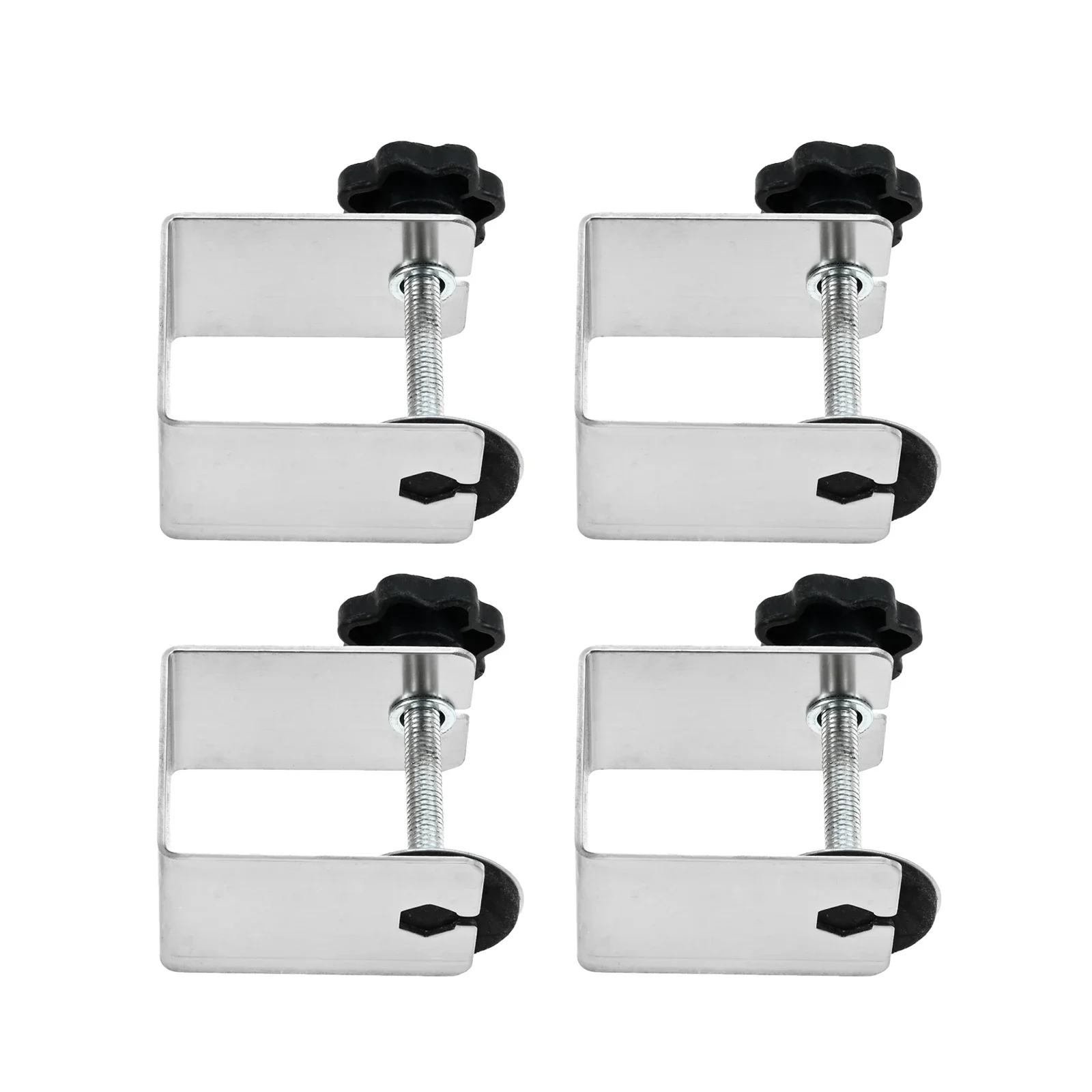 4Pcs Cabinet with Easy Adjustment Adapter Kit Fixing Clip Metal Drawer Front Installation Clamps for Woodworking Craft Repair