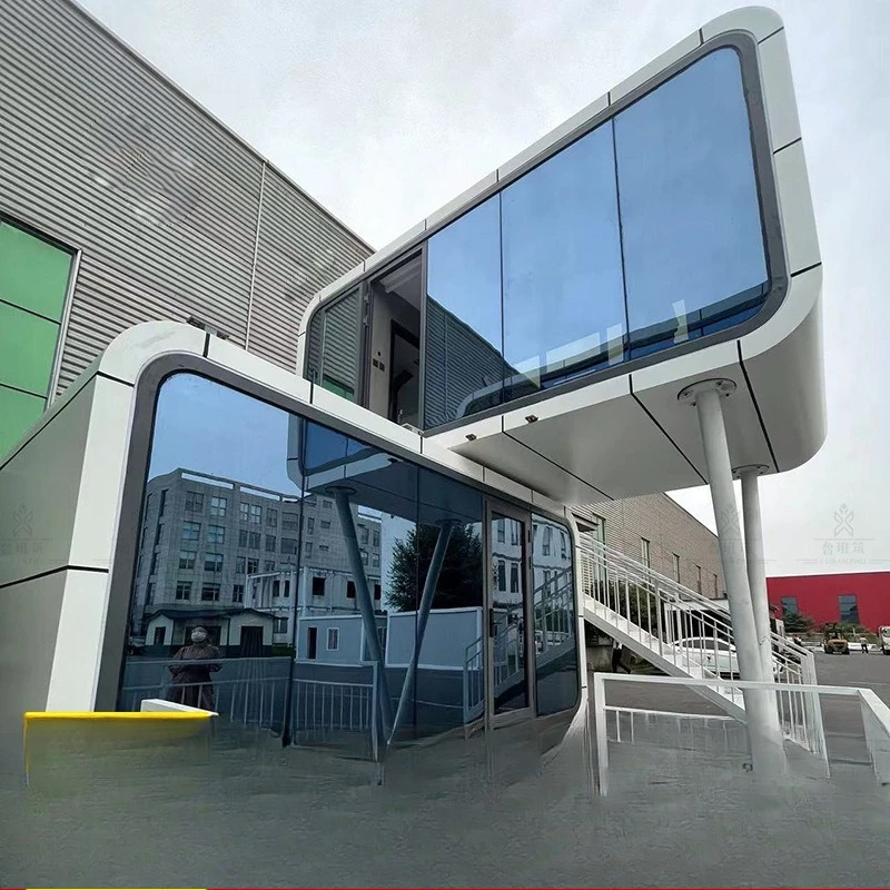 Glass curtain wall packing box room, quick-spell apple cabin homestay, campground prefabricated integrated house