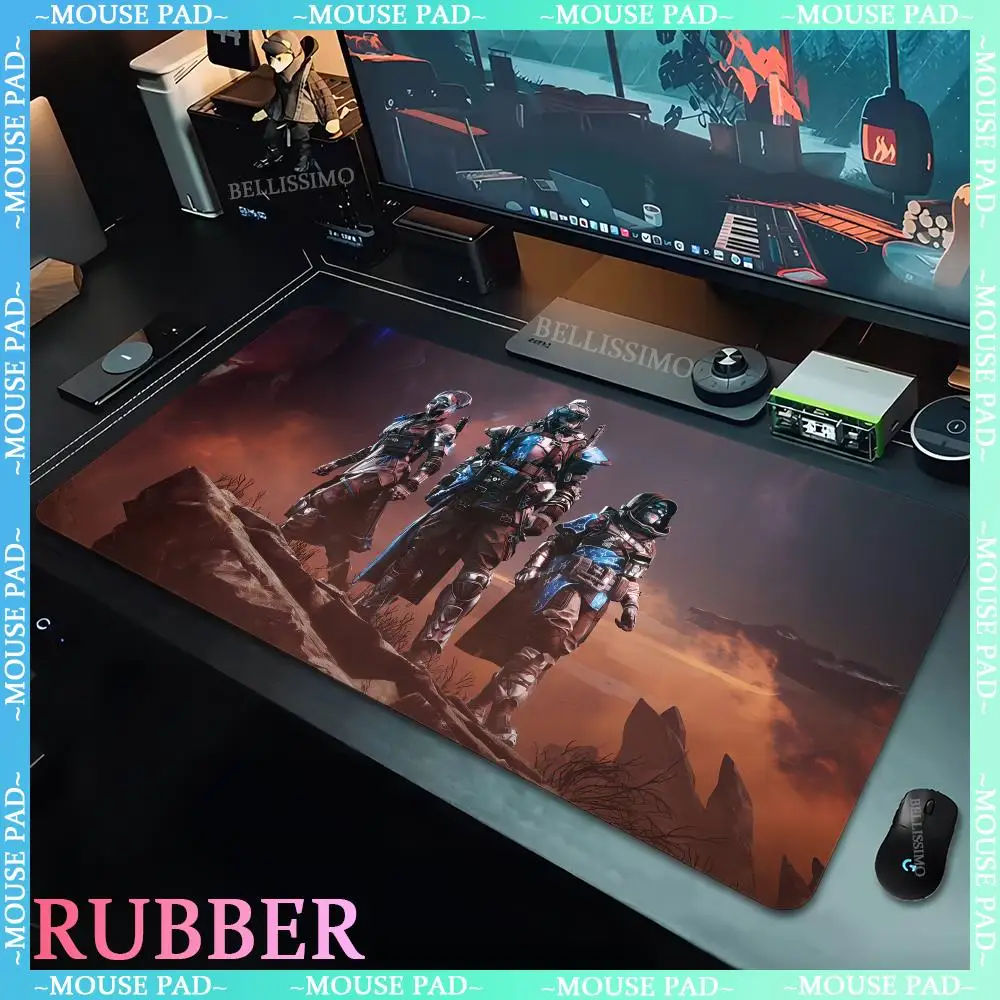 Cool Sci-Fi Shooting Game Destiny 2 Final Form Mouse Pads Non-slip Rubber Edge Locking Gaming Keyboard Pads for Laptop Desk mats