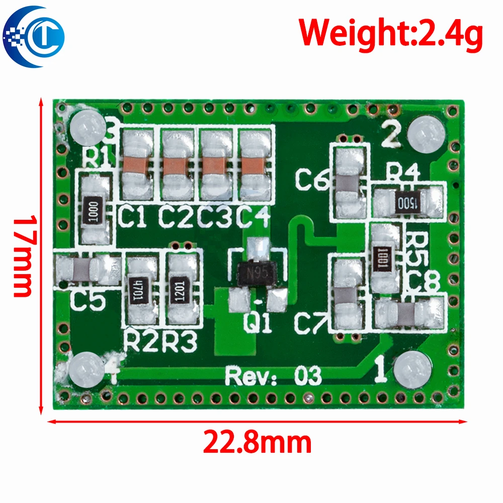 8-15M LV002 Doppler Radar Microwave Sensor Switch Module DC 6-40V Radar Detector Sensor Board for Yard Occasion Corridor Hallw