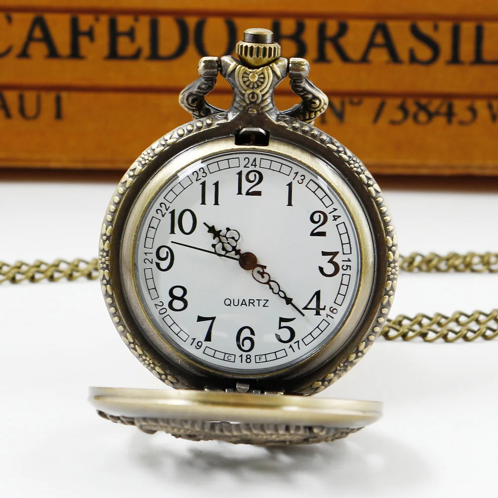 Męska moda Vintage smok zegarek kieszonkowy osobowość Unisex wisiorek z zegarem kwarcowy wyjątkowe prezenty Dropshipping Reloj