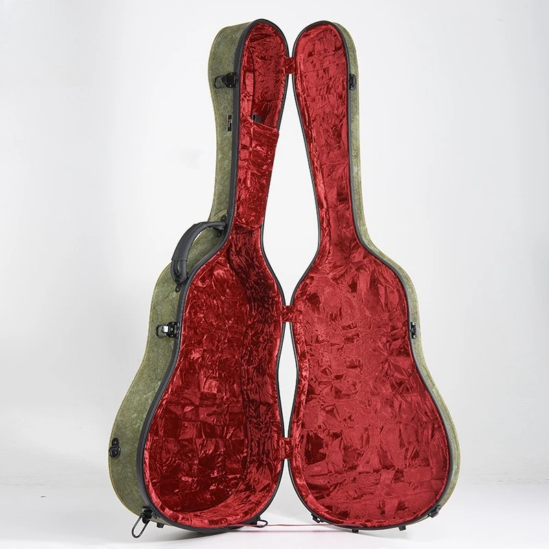 Fiberglass Guitar Case 39 Inch Classical 41 Inch Acoustic, Trendy Fashionable Hardshell Shockproof Instrument Box