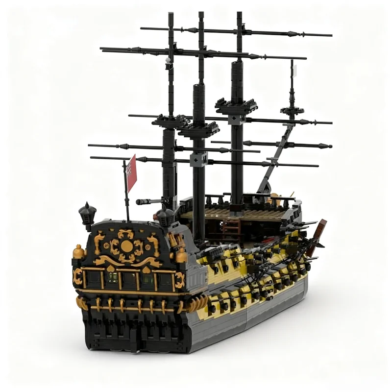 5782pcs MOC Pirates HMS Angel British Ship Model Building Blocks Architecture Christmas Gift Toy Collection Birthday Craft Brick