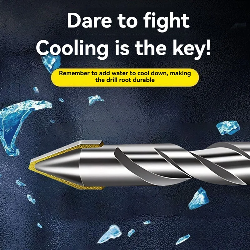 

B-Est 4PCS Eccentric Twist Drill Bit High-Strength Drill Bits Set 6Mm/8Mm/10Mm/12Mm Metal Twist Drill Bits For Glass/Tile/Wood