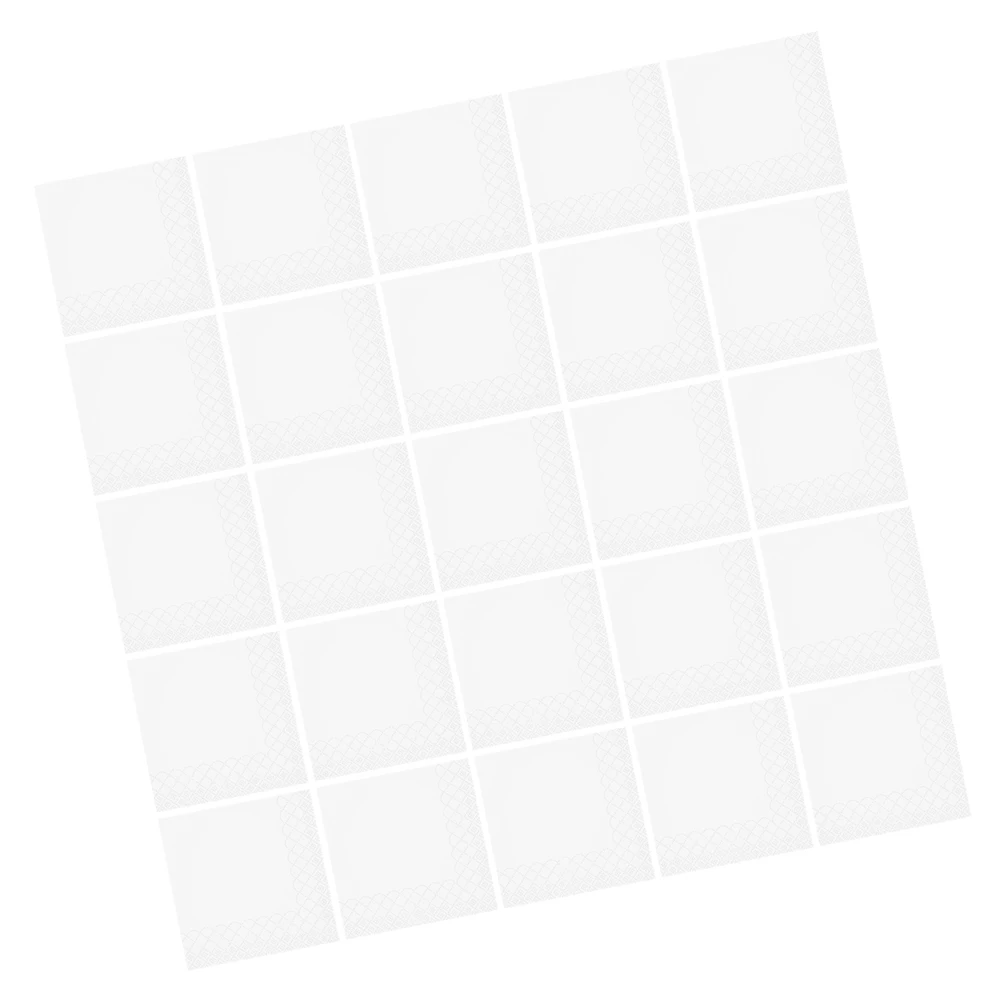 

100 Sheets Guest Napkins Disposable Paper Dinner Napkins Embossed Scalloped Edges Party Supply Home Table Decor Hotel Use