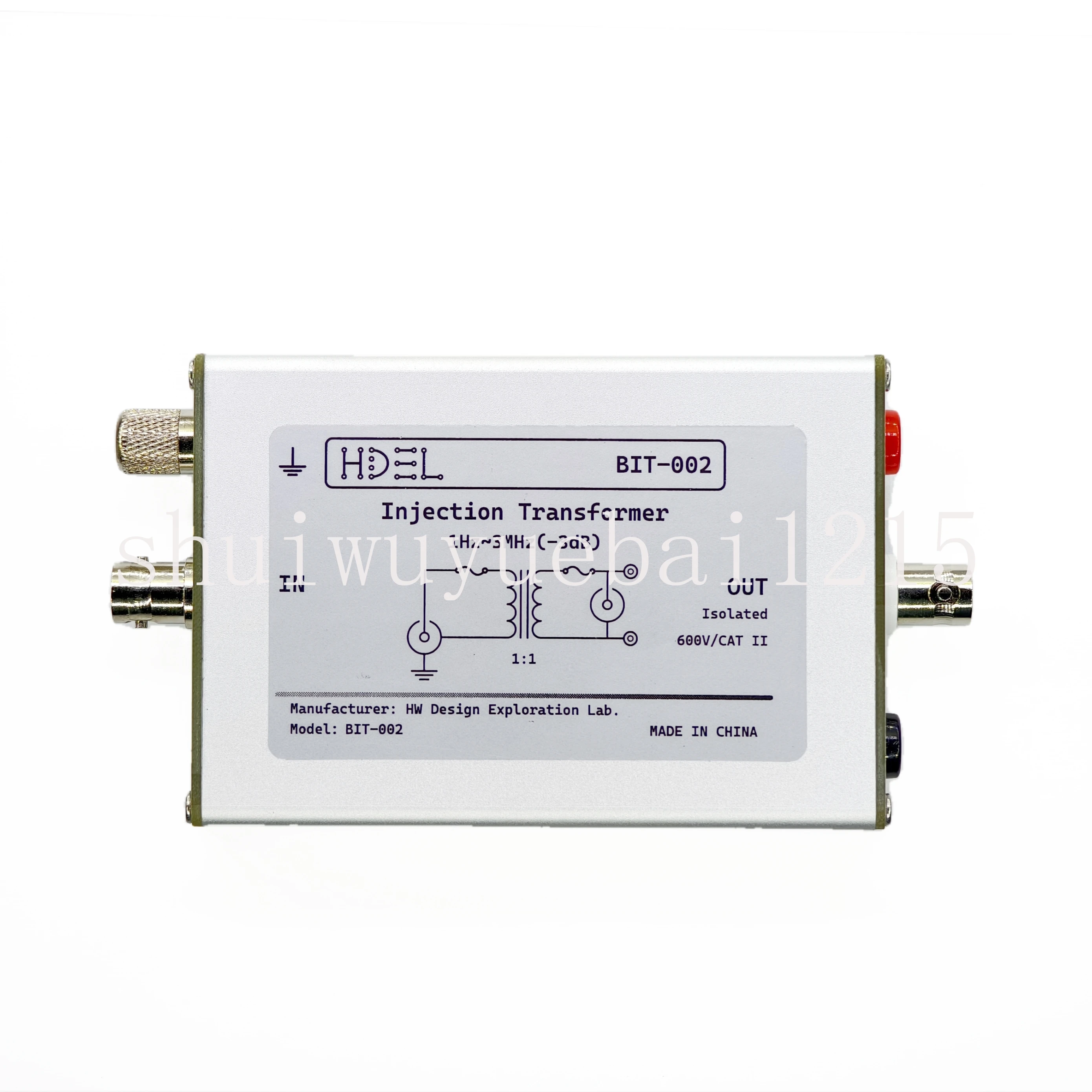 Isolated Injection Transformer Frequency Response Power Loop Analysis BIT-002 Replaces J2100A