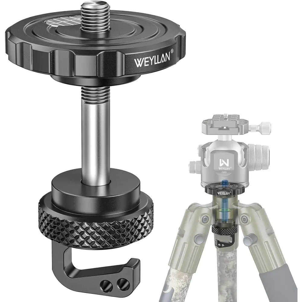 

Universal Metal Ball Converter Adapter for Tripod with 3/8 Female Thread, Anti-Loosening Design