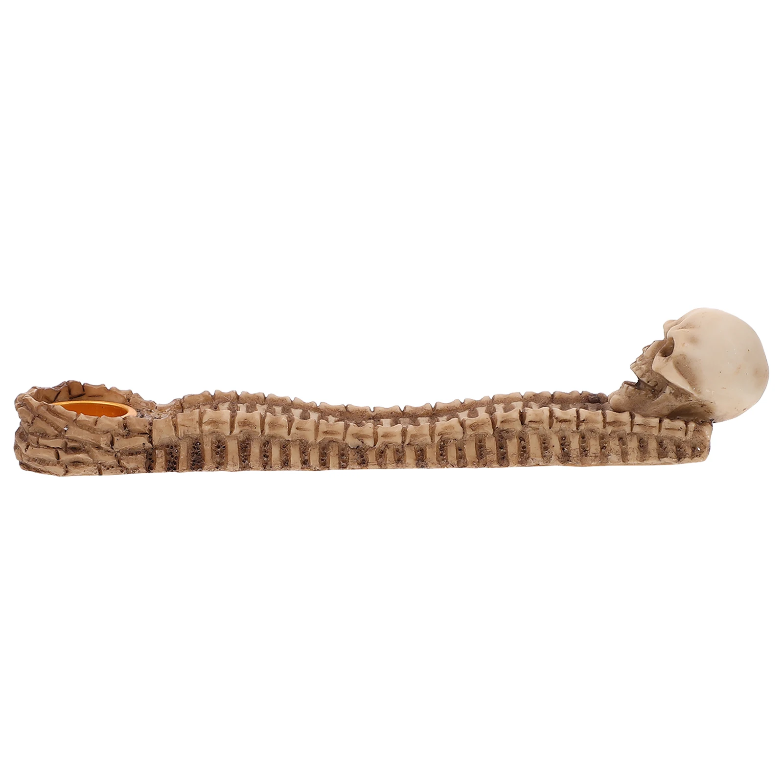 

Skull Shape Resin Incense Holder Rack Stick Decorative Censer Halloween Indoor Atmosphere Aromatherapy Gift