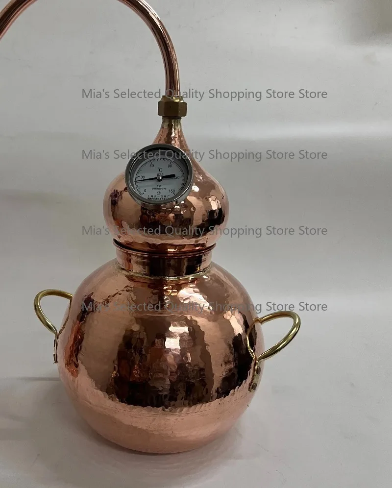 5L Copper Pot Still Moonshine Distiller Alambic Boiler for Home Distillation Alcohol Brewing Equipment