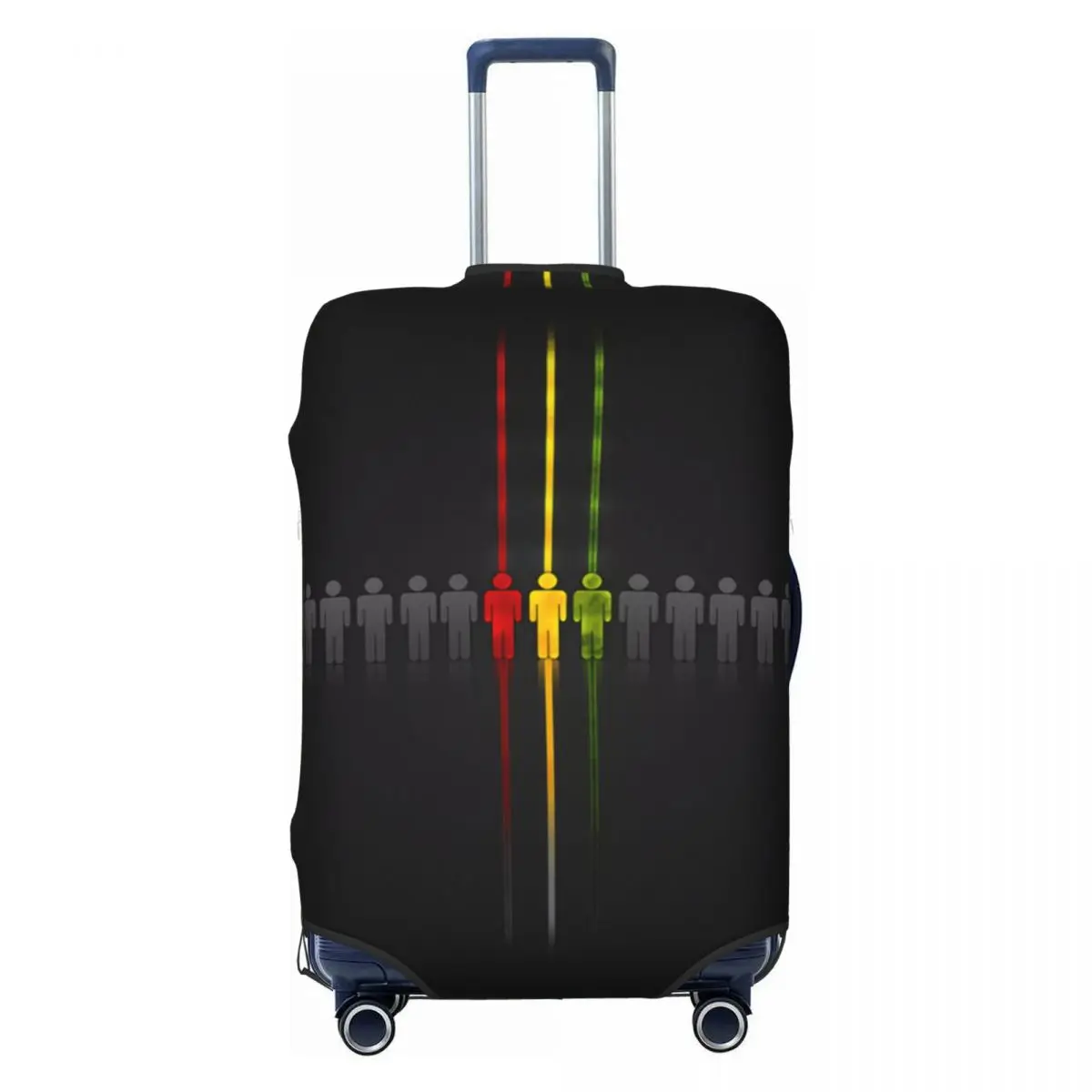 Custom Jamaica Reggae Music Luggage Cover Elastic Jamaican Proud Travel Suitcase Protective Covers Fits 18-32 Inch