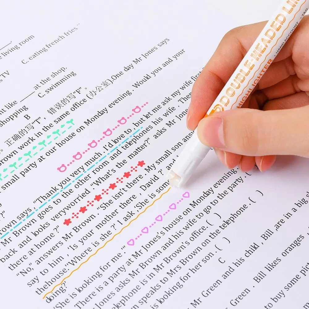 

Канцелярские товары, маркеры с двойной головкой, маркер в форме цветка, несколько форм, кривая маркер, ручка, интегрированная ручка