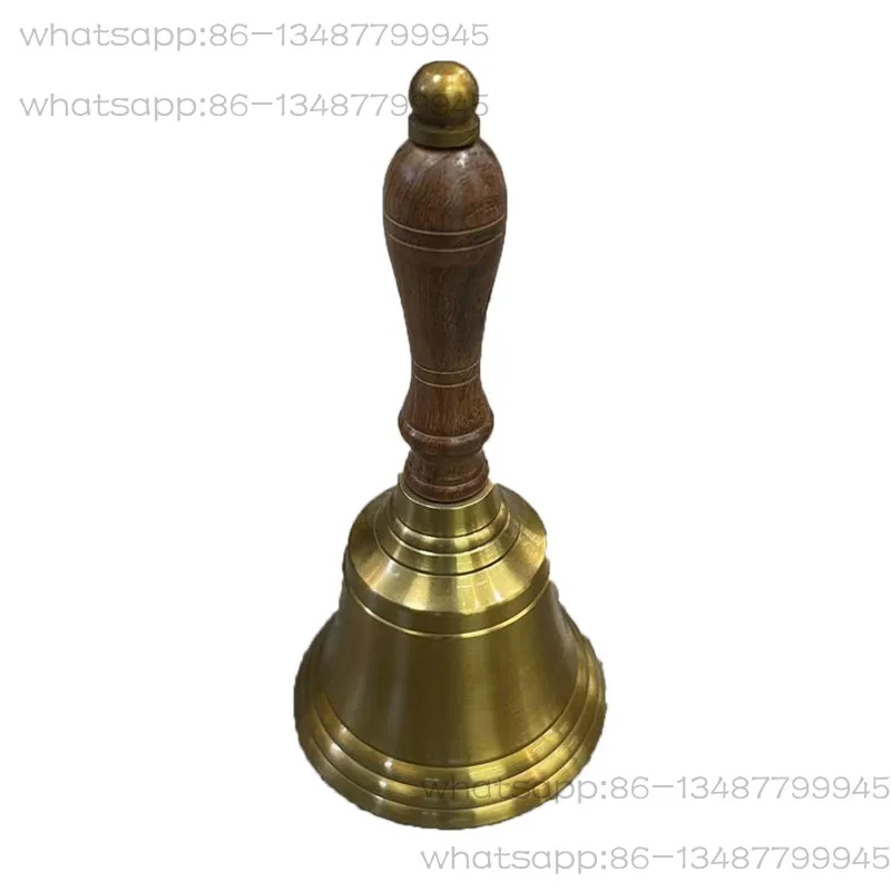 

Imported Handmade Pure Brass Bells, Hand-ringing Bells, Serving Food, Restaurant, School Class Bell, Activity Meeting Reminder