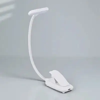 1Pcs Reading Clip Lamp Adjustable Eye Protection LED Touch Table Lamp Flexible Clip Bright Desk Light for Study Work Bedroom