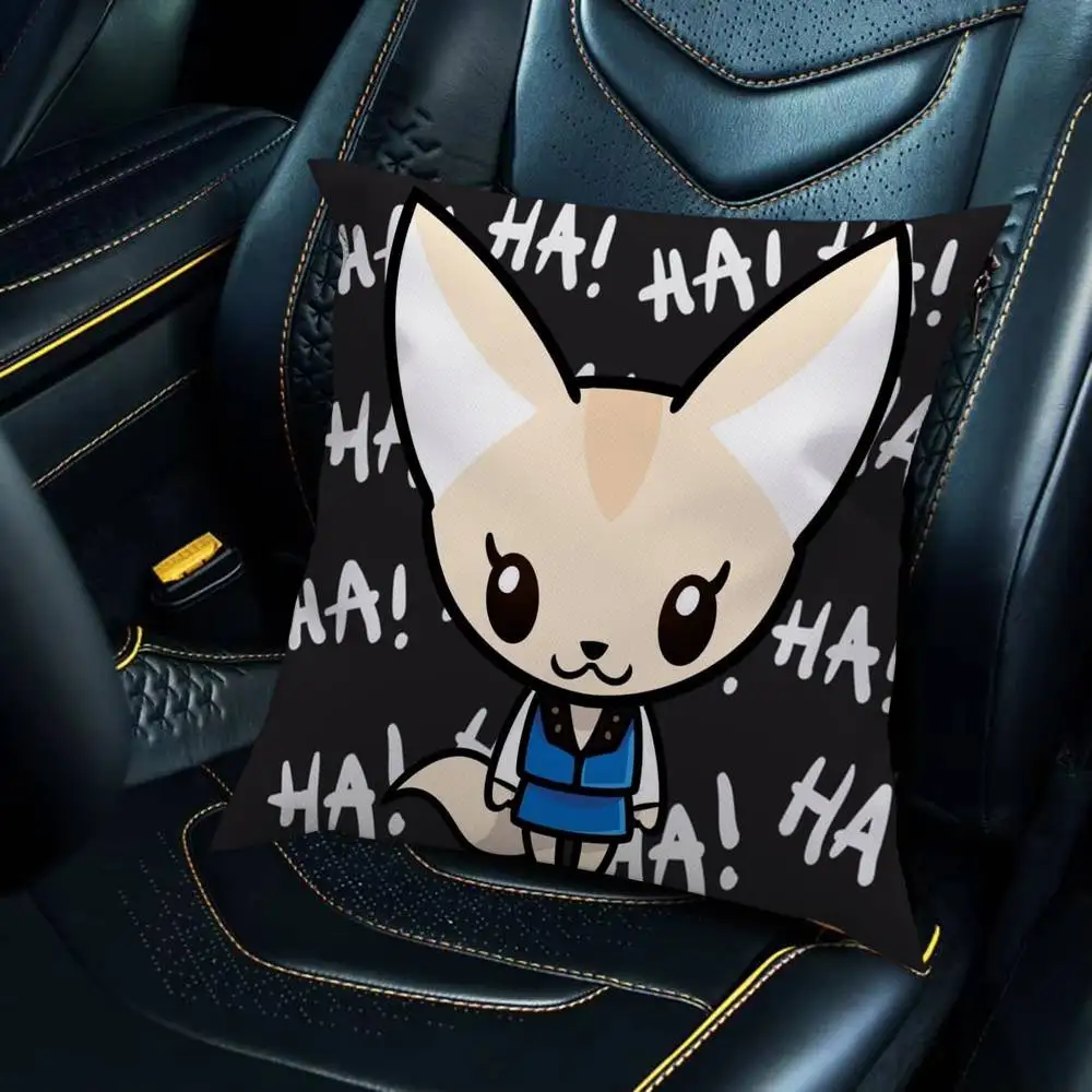 Kawayi A-Aggretsuko كيس وسادة فاخر على الوجهين لوسائد السيارة 45x45 غطاء الوسائد المنزل والديكور أريكة المخدة 50x