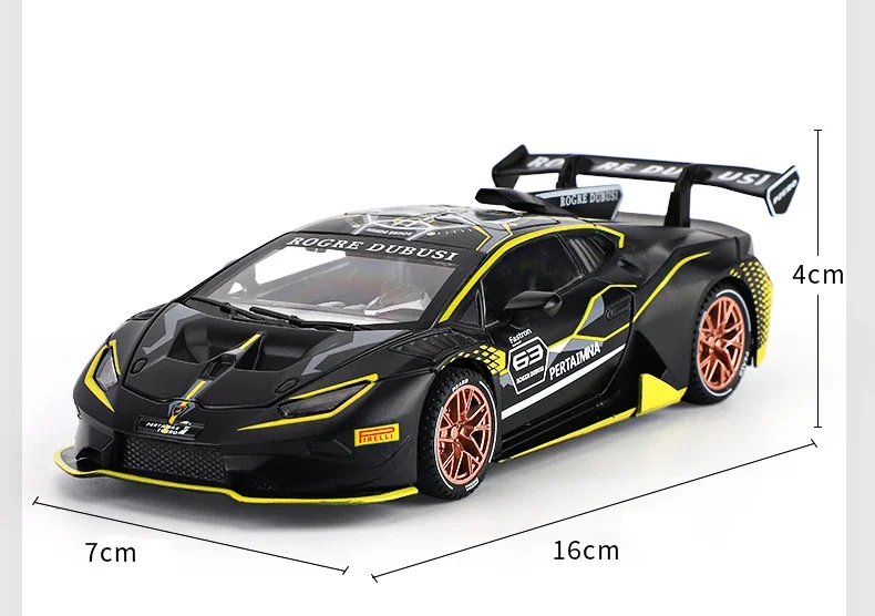 1:32 람보르기니 HURACAN ST EVO 스포츠카 합금 자동차 모델, 다이캐스트 장난감 차량, 자동차 모델 컬렉션 A240