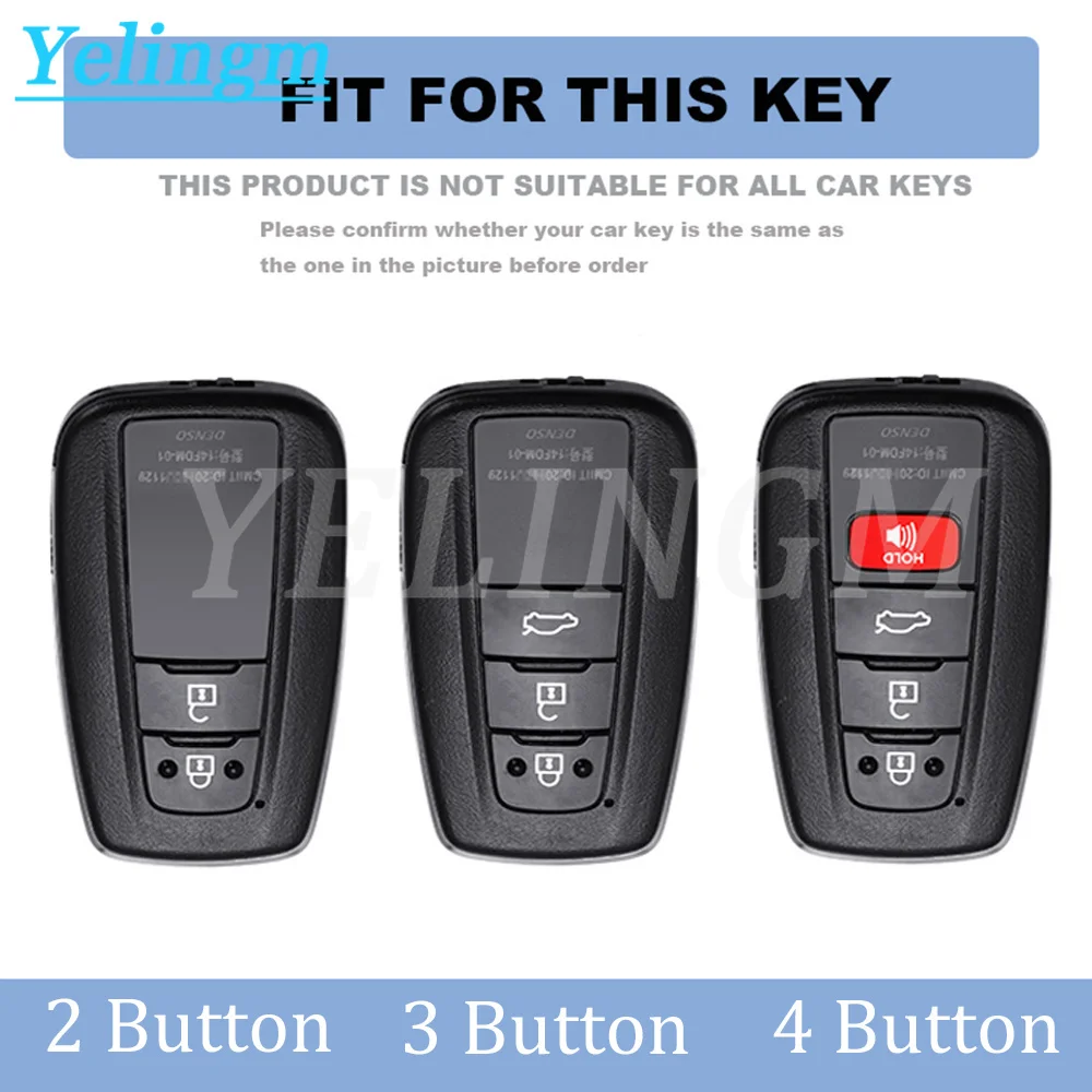 For Toyota Prius Camry Corolla C-HR CHR RAV4 Prado 2018 Transparent TPU Car Remote Key Case Cover Protection Key Bag Accessories