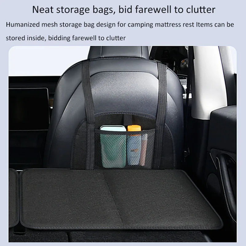 Back Seat Folding Extender Car Seat Cover Travel Bed Non Inflatable Car Extra Long Mattress For SUV Truck Storage Convenient