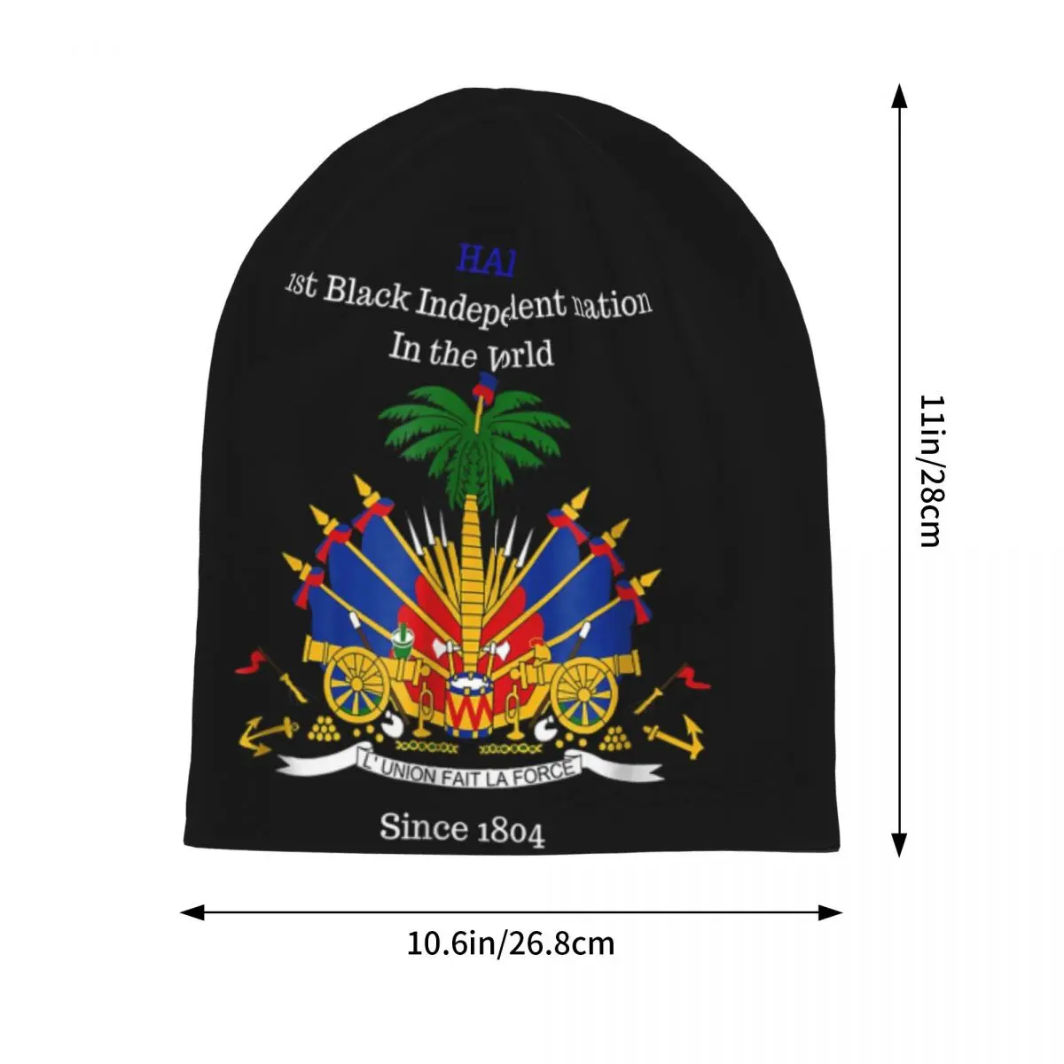 العلم الهايتي عظيم للاحتفال بعيد الاستقلال Skullies قبعة حريمي الخريف الشتاء في الهواء الطلق قبعة محبوك بونيه قبعات الكبار