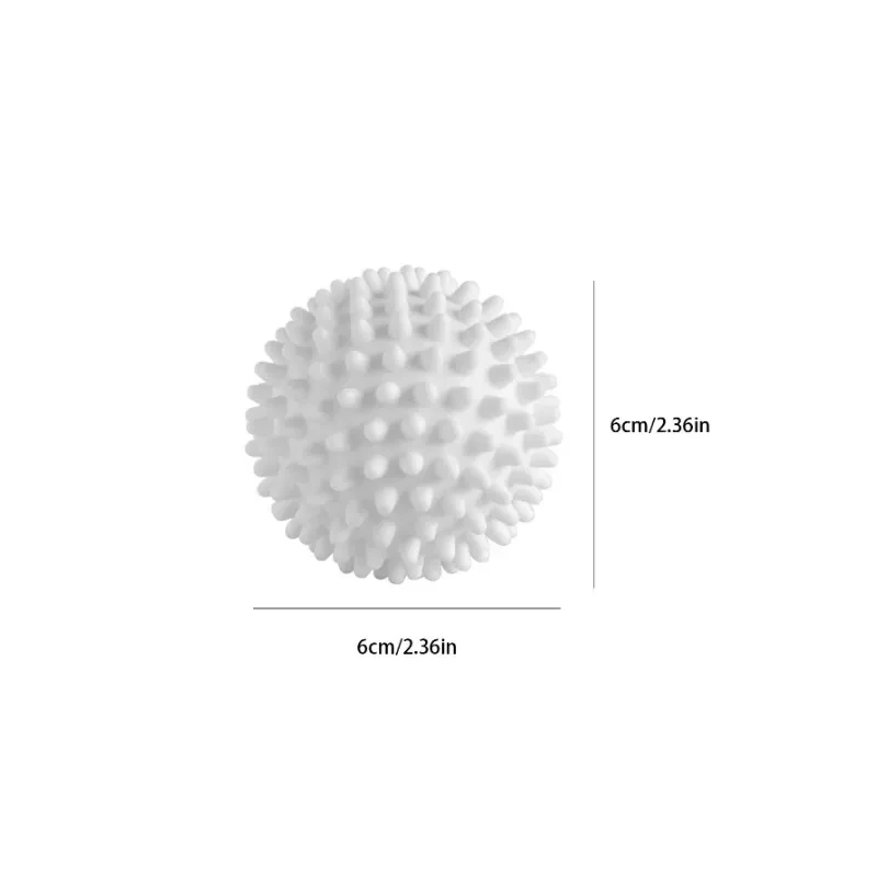 TPR Anti Winding Laundry Ball Circular Pure White Magic Cleaning Drum Washing Machine For Dirt Removal And Knotting