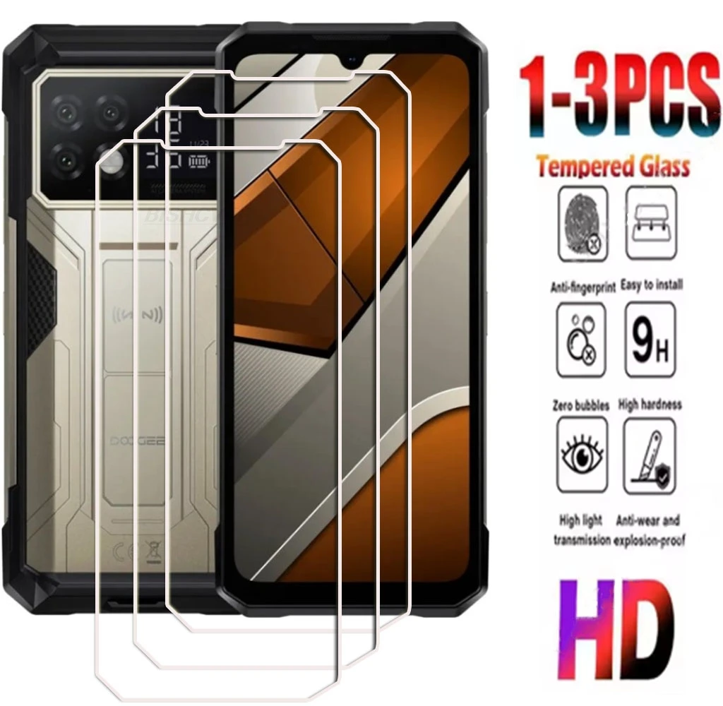 1-3PCS 9H HD Tempered Glass For Doogee S200 Max 6.72