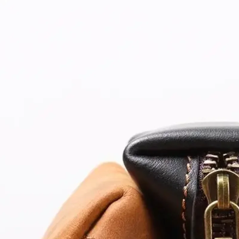 

Retro Genuine Leather Coin Purse Vintage Zipper Clutch Wallet Credit Card Holder Card Case Women's Key Holder Organizer Pouch
