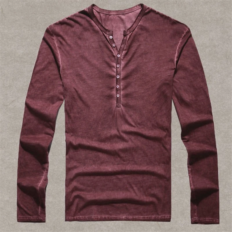 

Men Tops Shirts Pullover Formal Fashion Office Solid Basic Tee Retro Shirt Vintage V Neck Slim Fit Button Down