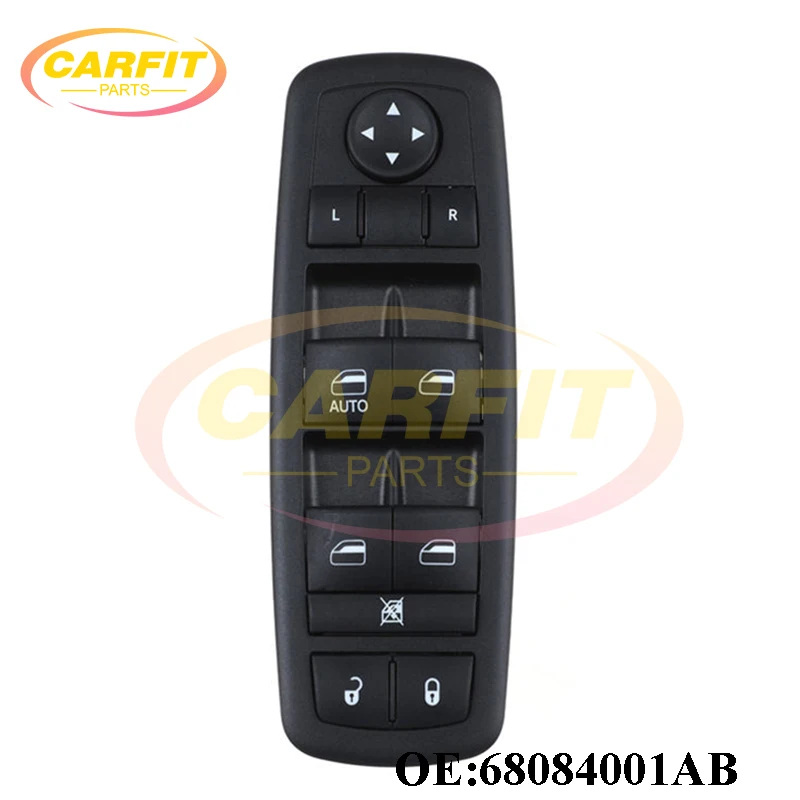 OEM 68084001AB 68084001AC 68084001AD Front Left Side Power Master Window Switch For Dodge Journey 11-16 2.4L 3.6L V6 Auto Parts