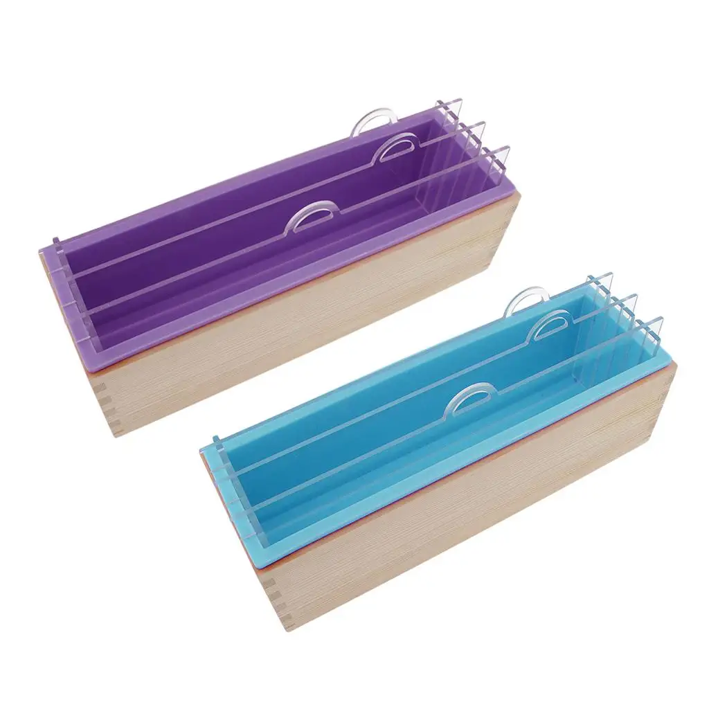 Rectangle Soap Silicone Loaf Mold Dividers for Bread Baking Making DIY