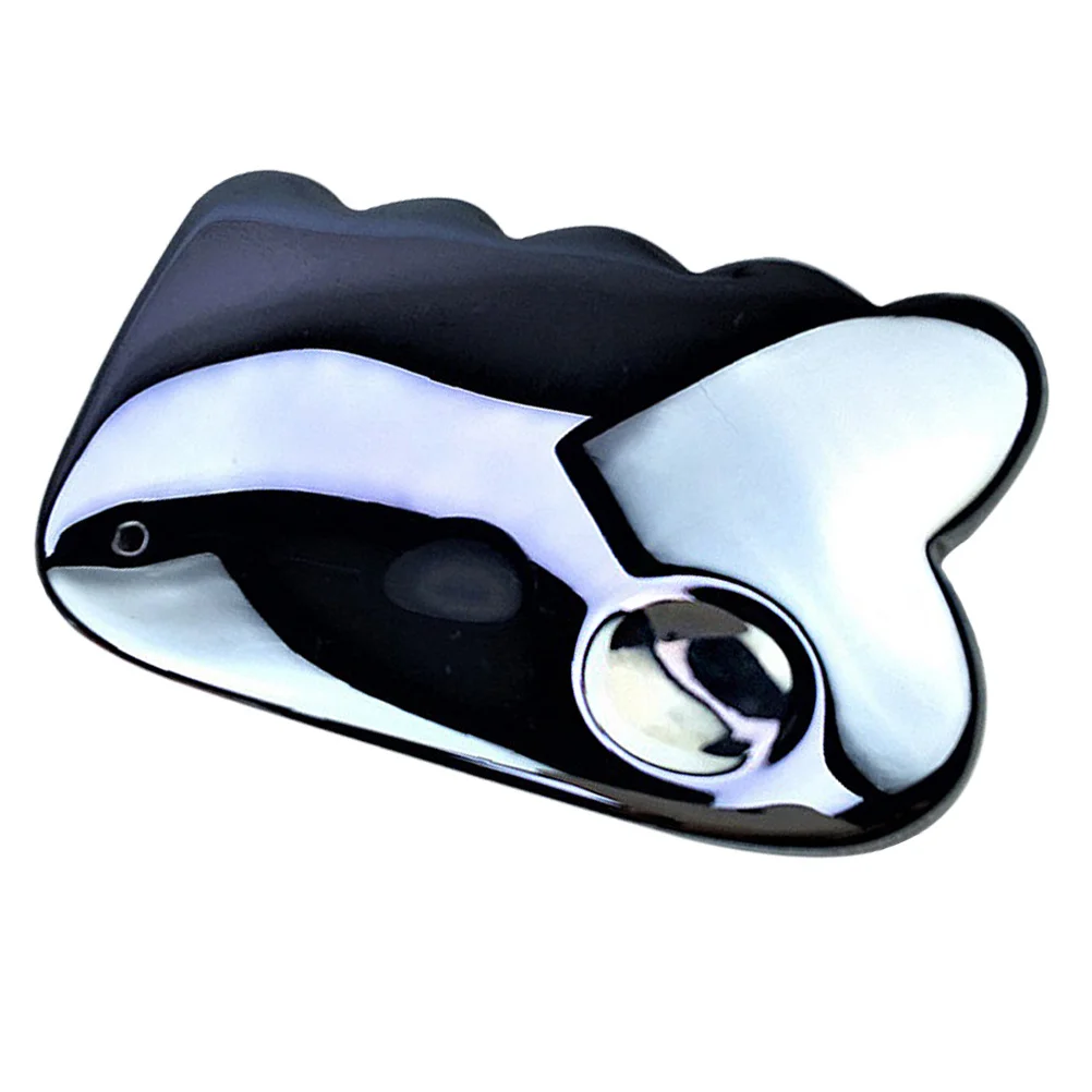 الوجه غوا شا مجلس تيراهيرتز حجر السلس مدلك للوجه الرقبة الظهر لتخفيف الآلام ترطيب أداة العناية بالبشرة السوداء #2