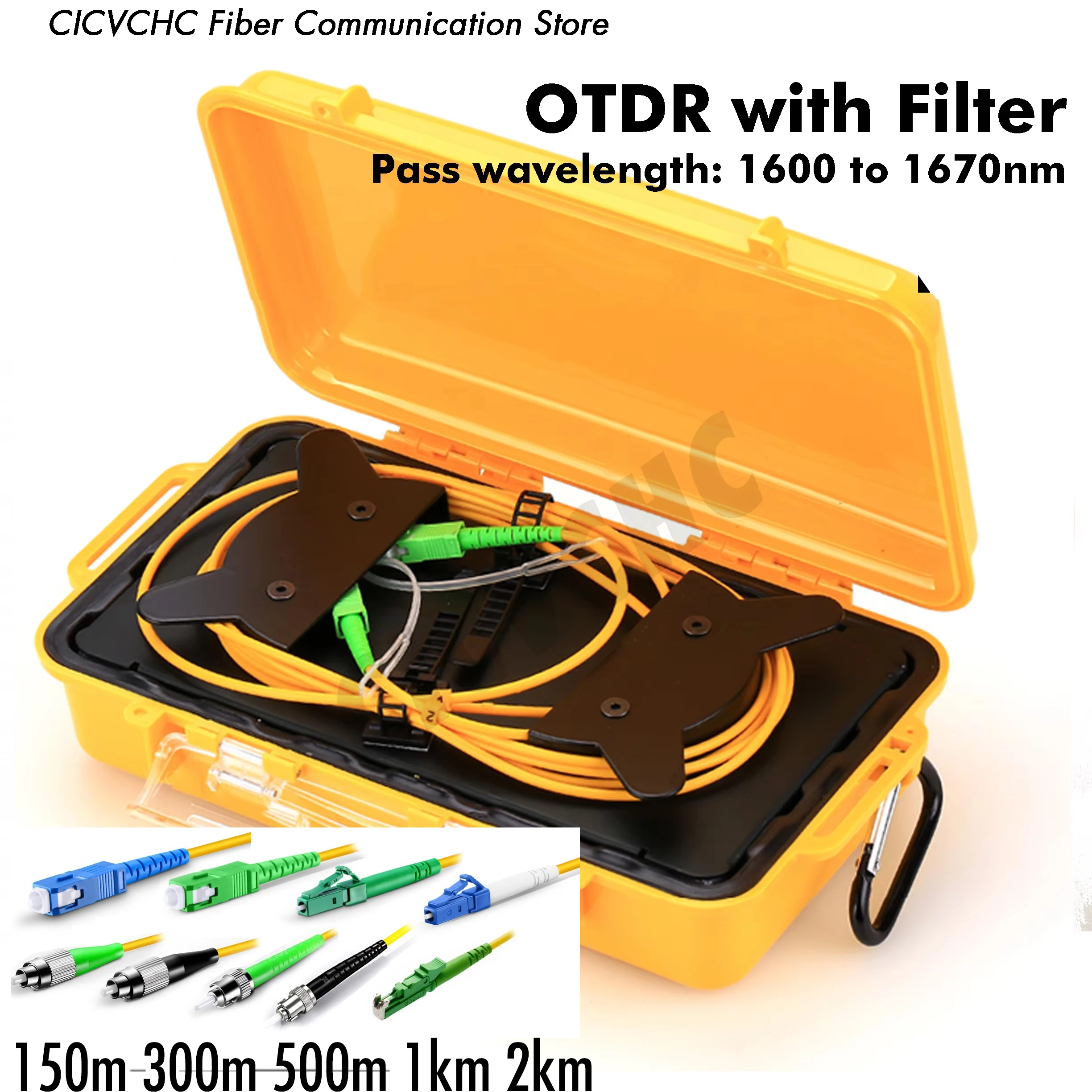 

Filtered 1625nm Live Fiber Filter with OTDR Launch Cable Box SC LC FC ST E2000 APC UPC Single Mode FWDM Patchcord 1600-1670nm