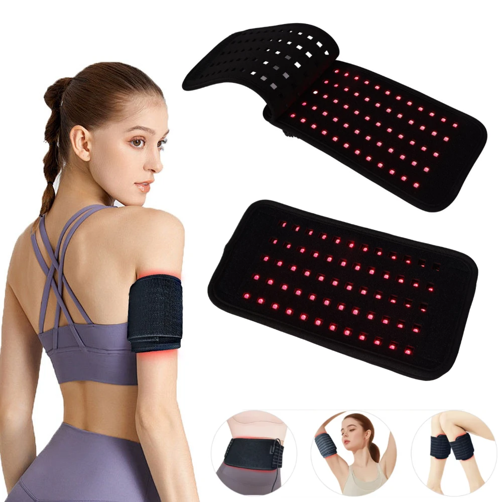 

Infrared Light LED Detachable Belt Waist 660&850 nm Red Light Heating Massage Pad with Timer Remote for Neck Shoulder Back Body