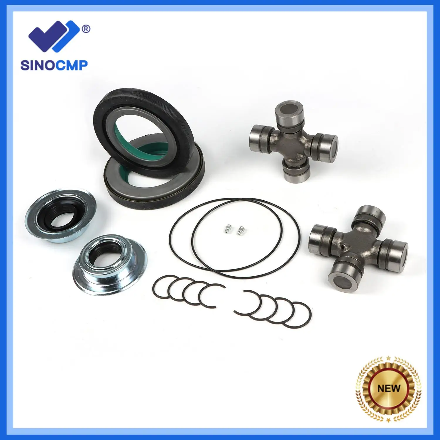

1set New Front Axle Seal And Greaseable U Joint Kit 2014835 For Ford F250 F350 Super Duty 2005-2014 2017426 54983 53217 2023068