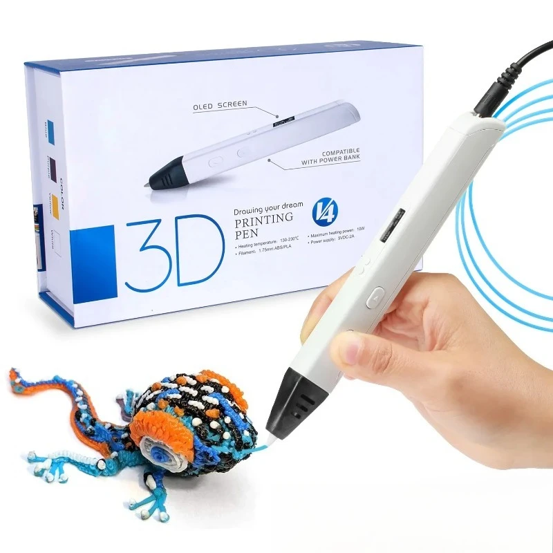 Ручка для 3D-печати с трансграничным взрывом, трехмерная ручка для рисования граффити 3DPEN SANAGO YouTube Интернет-блогер знаменитостей