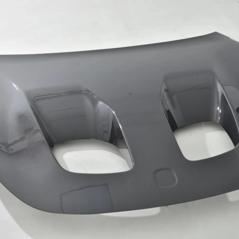 Car Modification Gloss/Matte Black Dry Carbon Fibre Bodykit Front Hood With Ventilation Opening for SU7 Ultra