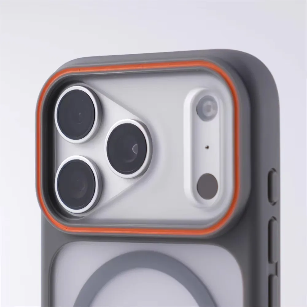 Capa Magnética Luxuosa Fosca Translúcida para Magsafe para iPhone 17 16 Pro Max 15 14 Plus com Carregamento Sem Fio e Proteção Contra Impactos