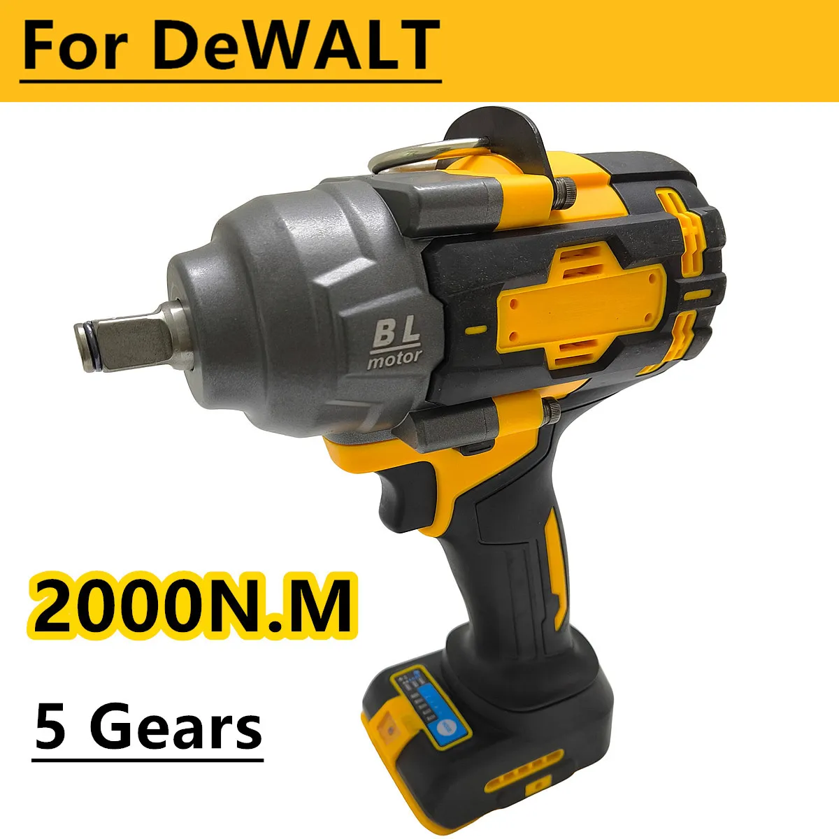 2000 Nm Schlagschrauber Hohe Drehmoment Bürstenlosen Schlagschrauber 1/2 "Elektro Auto Hause Reparatur Power Tools Für DeWALT 20V 18V Batterie
