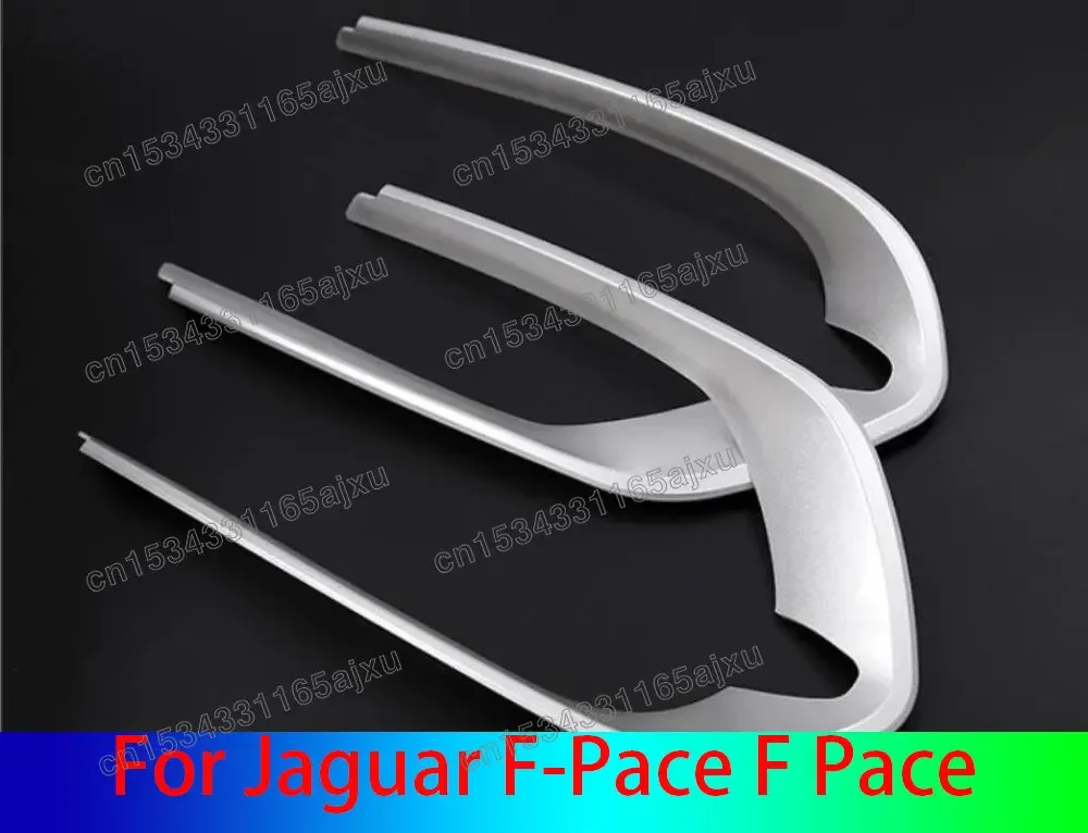 Car-styling ABS Front Fog Light Lamp Cover Trim Accessories Set of 2pcs For Jaguar F-Pace F Pace R-Sport X761 2016 2017