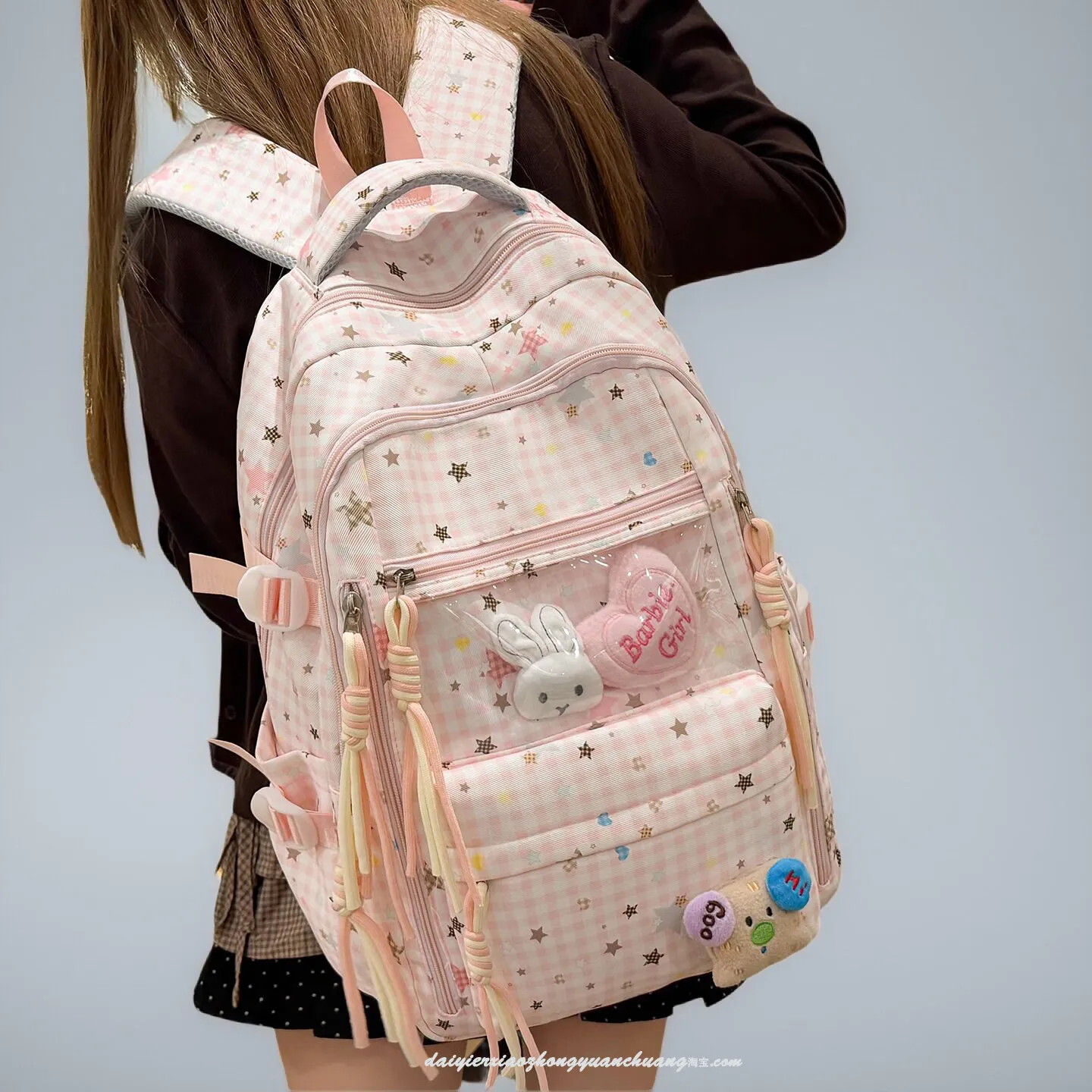 College Style Schoolbag Girls 2026 New Junior High School Students Large Capacity Backpack Girls High Value Backpack for Women
