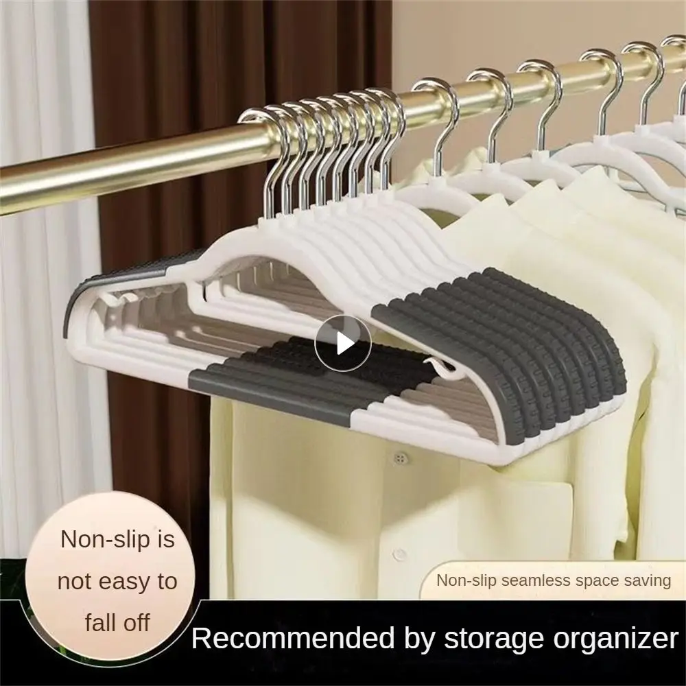 Coat Hanger Strong Load-bearing Wet And Rotatable Not Bulging Household Products Seamless Hanger Windproof Design No Trace