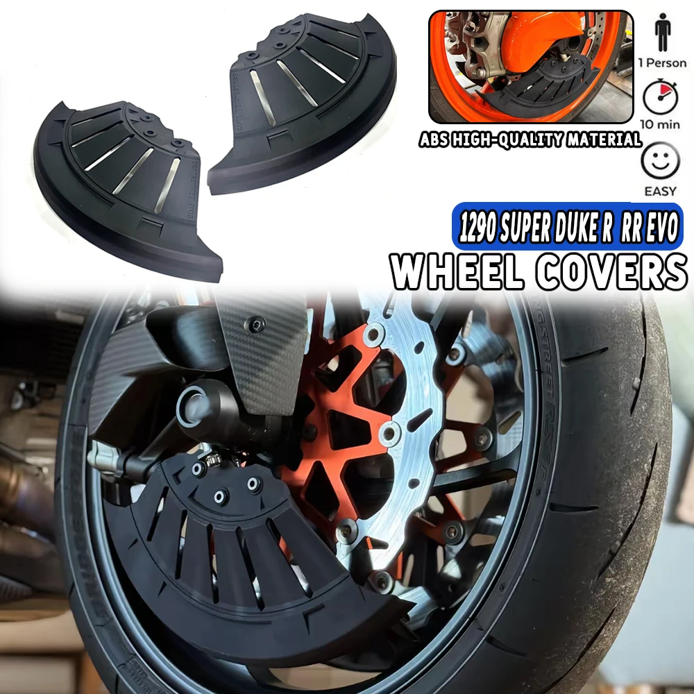 New For 1290 SUPER DUKE R RR EVO 2020-2024 ABS Carbon Front Fender Wheel Cover Kit Motorcycle Accessories
