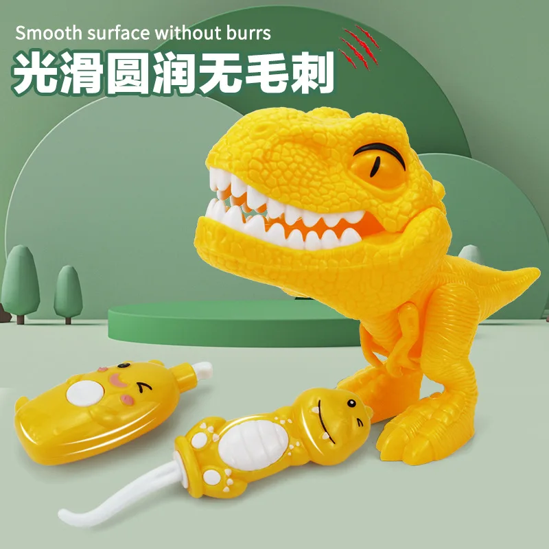 جديد ديناصور موضوع لعبة تعليمية للأطفال التعلم المبكر الأطباء لعب دور الاطفال الذكاء تنظيف الأسنان وسائل تعليمية